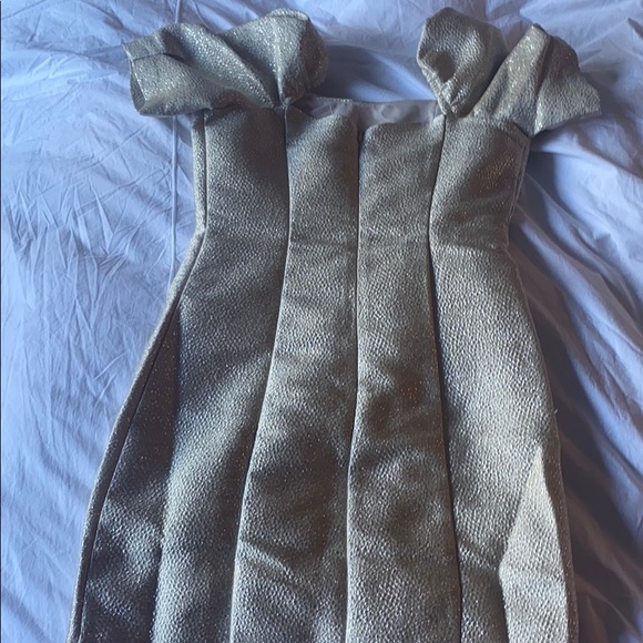 EUC gold BB Dakota power puff mini dress 🌟 - Picture 7 of 10
